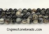 CAA5427 15.5 inches 14mm round agate gemstone beads