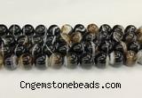 CAA5431 15.5 inches 14mm round agate gemstone beads