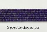 CAA5436 15.5 inches 6*8mm faceted rondelle agate gemstone beads