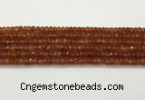 CAA5442 15.5 inches 6*8mm faceted rondelle agate gemstone beads