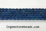 CAA5447 15.5 inches 8*12mm rice agate gemstone beads