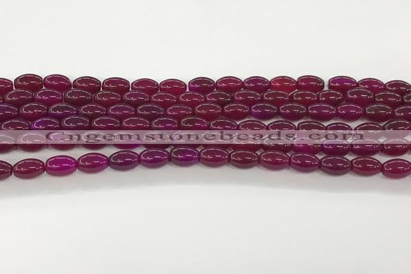 CAA5453 15.5 inches 8*12mm rice agate gemstone beads