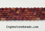 CAA5458 15.5 inches 8*12mm faceted rice agate beads