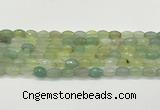 CAA5467 15.5 inches 8*12mm faceted rice agate beads