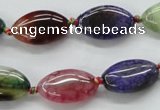 CAA547 15.5 inches 12*20mm marquise dyed madagascar agate beads