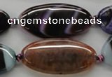 CAA553 15.5 inches 20*40mm oval dyed madagascar agate beads