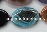 CAA554 15.5 inches 25*35mm oval dyed madagascar agate beads