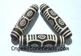 CAA5723 20*70mm drum tibetan agate dzi beads wholesale