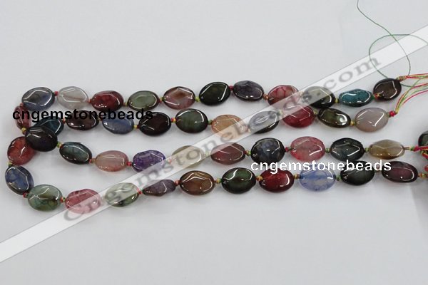 CAA577 15.5 inches 12*16mm faceted oval dragon veins agate beads