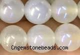 CAA5820 15 inches 8mm round AB-color agate beads