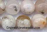 CAA5911 15 inches 8mm round sakura agate gemstone beads