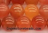 CAA5925 15 inches 8mm round red botswana agate beads