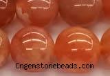 CAA5927 15 inches 12mm round red botswana agate beads