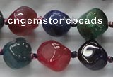 CAA607 15.5 inches 13*13mm nuggets dragon veins agate beads