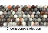 CAA6132 15 inches 8mm round Botswana agate beads wholesale
