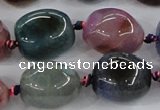 CAA617 15.5 inches 15*20mm nuggets dragon veins agate beads