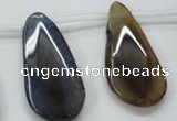 CAA625 top-drilled 25*50mm freeform dragon veins agate beads