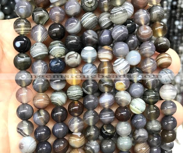 CAA6302 15 inches 8mm round Botswana agate gemstone beads