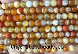 CAA6366 15 inches 6mm round orange banded agate beads wholesale