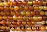 CAA6433 15 inches 10mm round red agate beads wholesale
