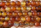 CAA6435 15 inches 14mm round red agate beads wholesale