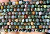 CAA6467 15 inches 6mm faceted round Indian agate beads wholesale