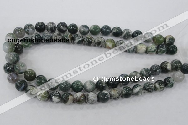 CAA703 15.5 inches 12mm round tree agate gemstone beads wholesale