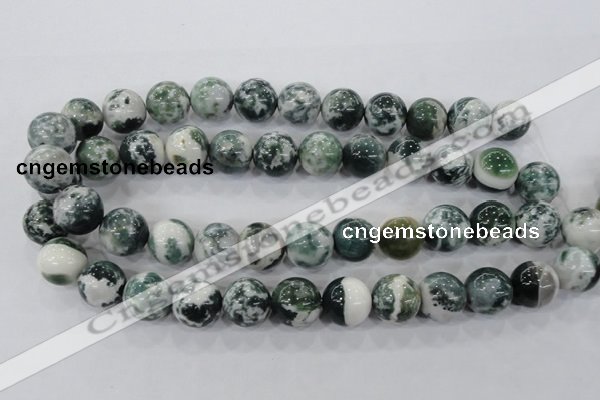 CAA705 15.5 inches 16mm round tree agate gemstone beads wholesale