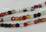 CAA706 15.5 inches 4mm faceted round fire crackle agate beads