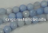 CAA736 15.5 inches 8mm faceted round blue lace agate beads wholesale