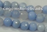 CAA737 15.5 inches 10mm faceted round blue lace agate beads wholesale