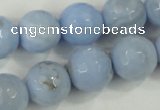 CAA741 15.5 inches 18mm faceted round blue lace agate beads