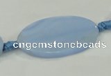 CAA743 15.5 inches 21*40mm oval blue lace agate beads wholesale