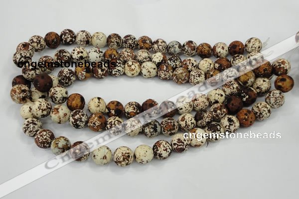 CAA751 15.5 inches 10mm round wooden agate beads wholesale