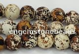 CAA753 15.5 inches 14mm round wooden agate beads wholesale