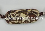 CAA756 15.5 inches 16*40mm rectangle wooden agate beads wholesale