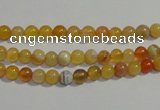 CAA86 15.5 inches 4mm round botswana agate gemstone beads