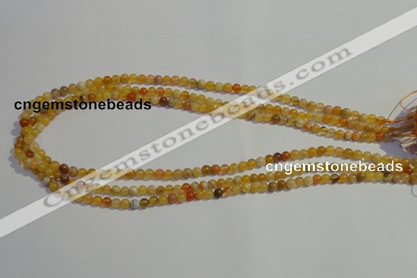 CAA86 15.5 inches 4mm round botswana agate gemstone beads