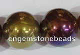 CAA877 15.5 inches 25mm round AB-color red agate beads