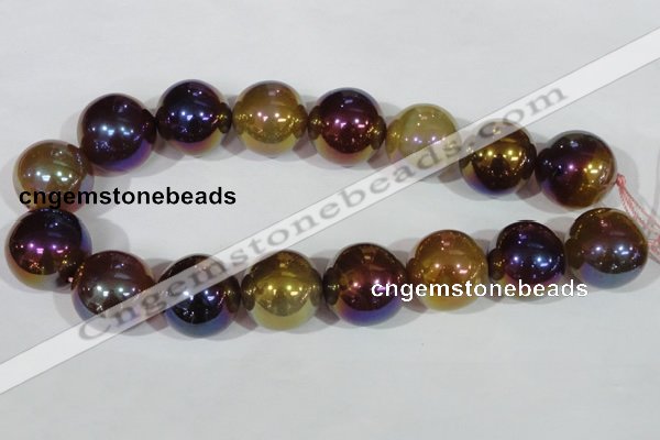 CAA877 15.5 inches 25mm round AB-color red agate beads