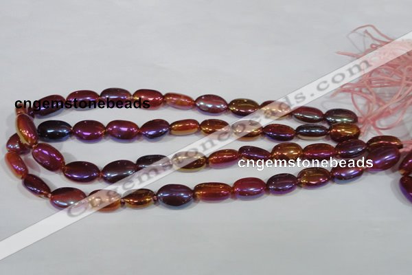 CAA883 15.5 inches 11*17mm oval AB-color red agate beads