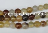 CAA890 15.5 inches 6mm round agate gemstone beads wholesale