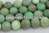 CAB01 15.5 inches 10mm round green grass agate gemstone beads