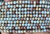 CAB1010 15 inches 4mm round blue agalmatolite beads wholesale