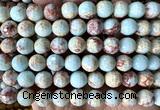 CAB1023 15 inches 10mm faceted round blue agalmatolite beads