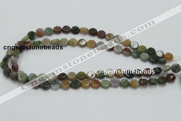 CAB128 15.5 inches 10mm coin india agate gemstone beads wholesale