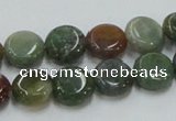 CAB129 15.5 inches 12mm coin india agate gemstone beads wholesale