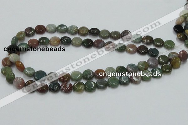 CAB129 15.5 inches 12mm coin india agate gemstone beads wholesale