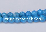 CAB220 15.5 inches 6mm round blue crazy lace agate beads