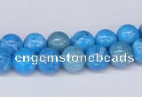 CAB221 15.5 inches 8mm round blue crazy lace agate beads